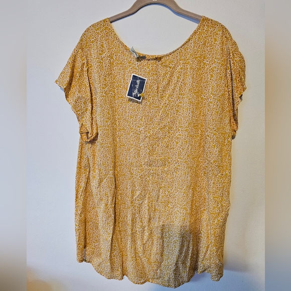 NWT adrienne vittandi floral blouse - Picture 2 of 2